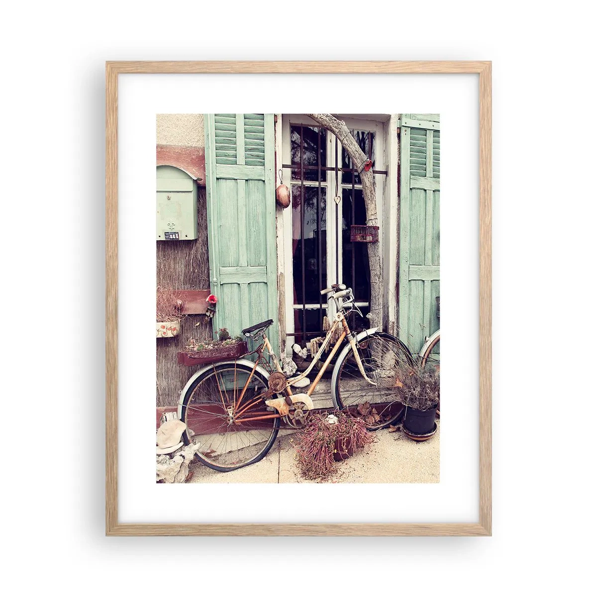 Poster in einem Rahmen aus heller Eiche - Es lebe die Provinz - 40x50 cm