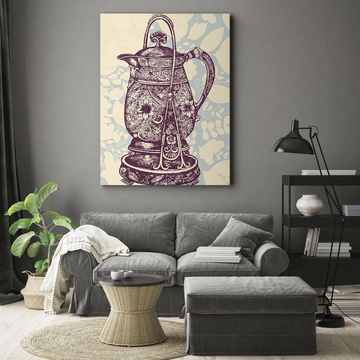 Bild auf Leinwand - Leinwandbild - Schönheit des Alltags - 45x80 cm