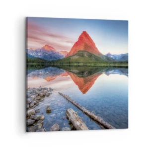 Bild auf Leinwand - Leinwandbild - Hitze und Kälte - 60x60 cm