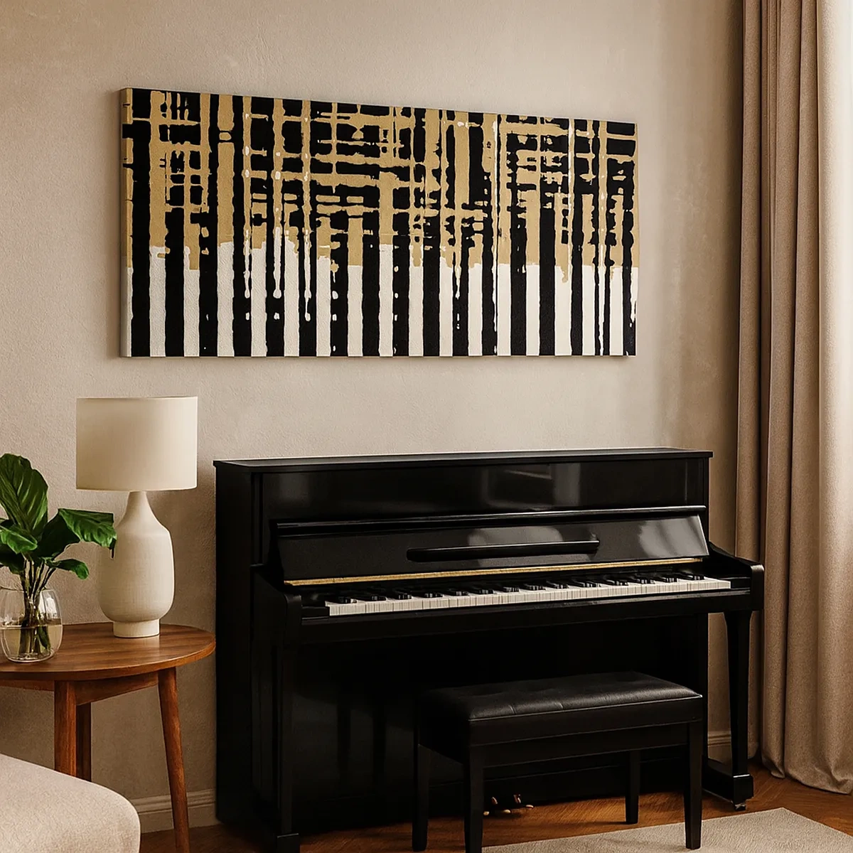 Bild auf Leinwand - Leinwandbild - Architektonische Abstraktion - 30x30 cm