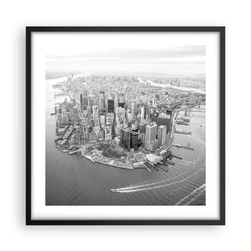 Poster in einem schwarzem Rahmen - Und wie kann es man nicht lieben? - 50x50 cm