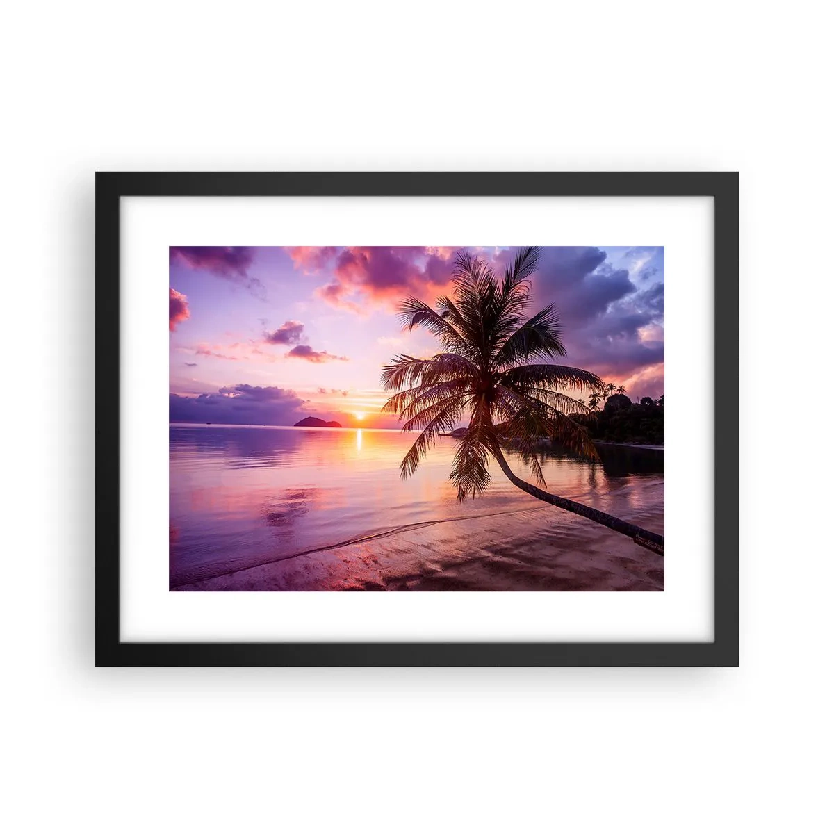 Poster in einem schwarzem Rahmen - Behaglichkeit bis zum Horizont - 40x30 cm