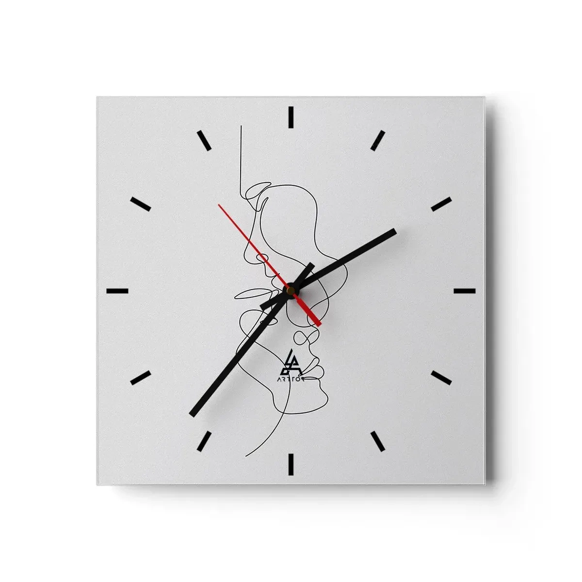 Wanduhr - Glasuhr - Die Hitze bitterer Begierden - 40x40 cm