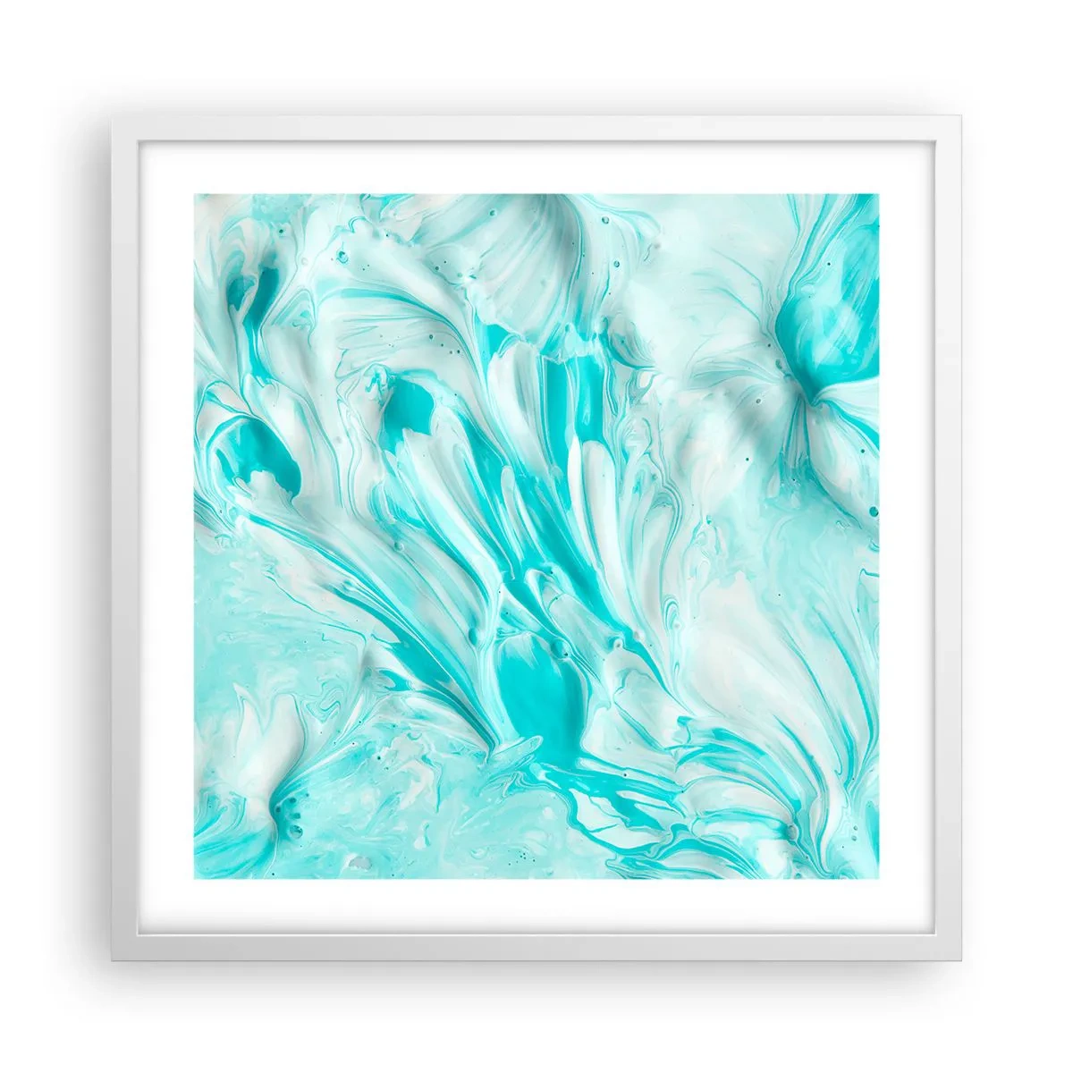 Poster in einem weißen Rahmen - Für immer zusammen - 50x50 cm