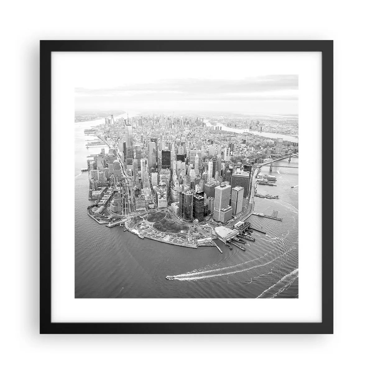 Poster in einem schwarzem Rahmen - Und wie kann es man nicht lieben? - 40x40 cm