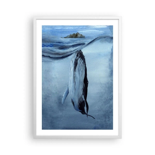 Poster in einem weißen Rahmen - Zwei Nordwelten - 50x70 cm