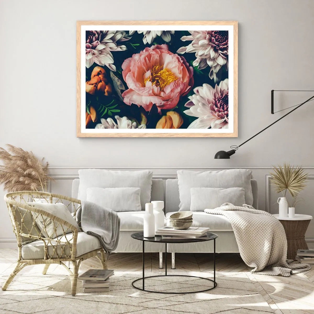 Poster in einem Rahmen aus heller Eiche - Mit barocker Pracht - 91x61 cm