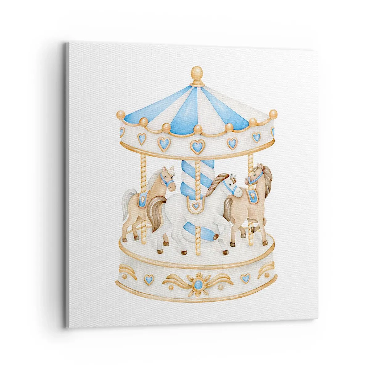 Bild auf Leinwand - Leinwandbild - Süße Kindheit - 60x60 cm