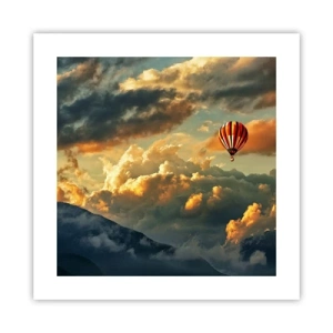 Poster - Ich fliege, weil ich es will - 40x40 cm