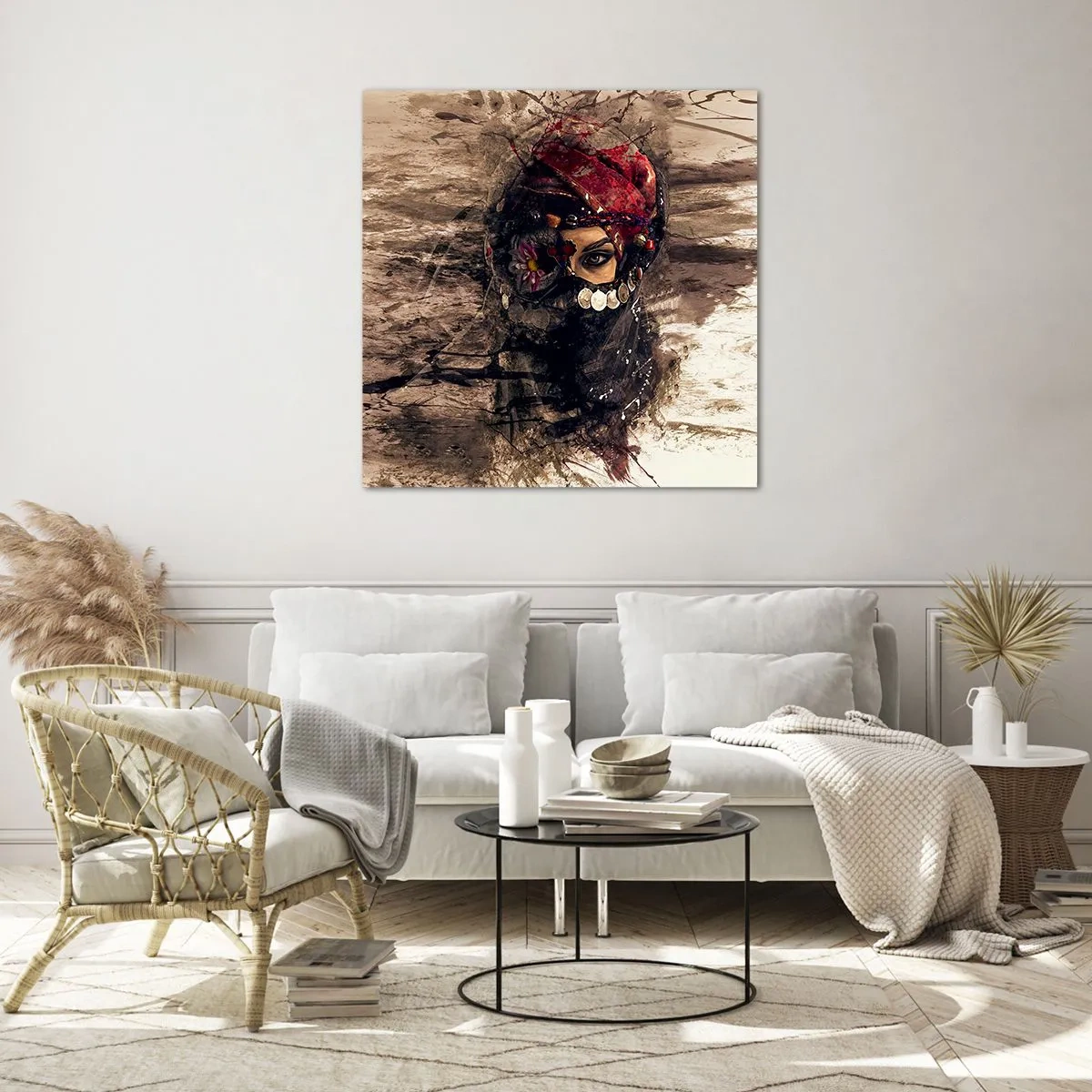 Glasbild - Bild auf glas - Gelinde gesagt besorgniserregend - 40x40 cm