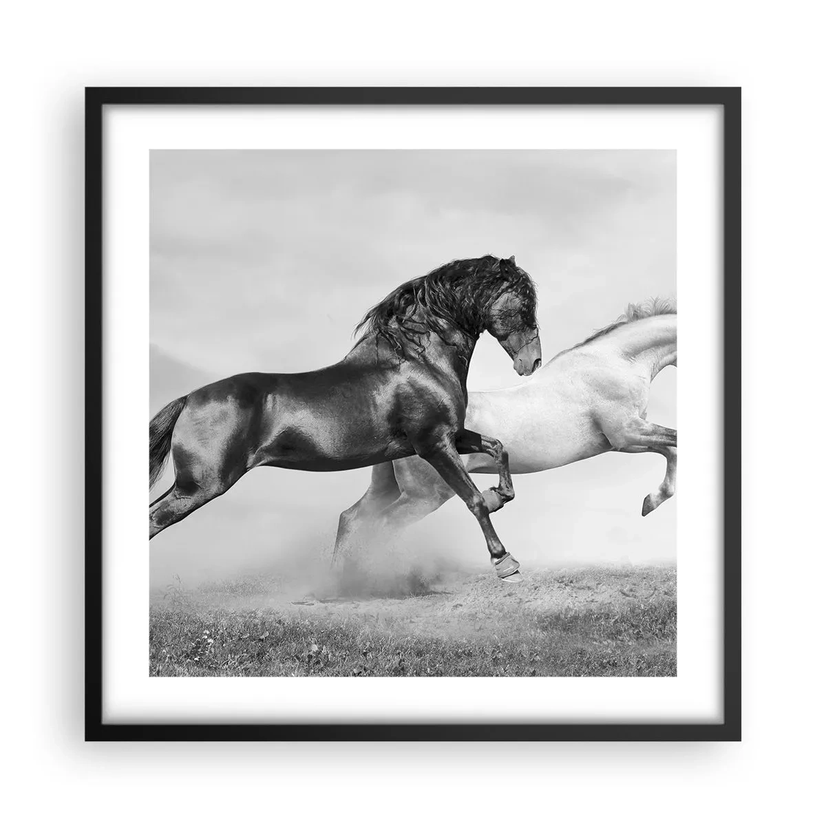 Poster in einem schwarzem Rahmen - Engel und Dämonen - 50x50 cm