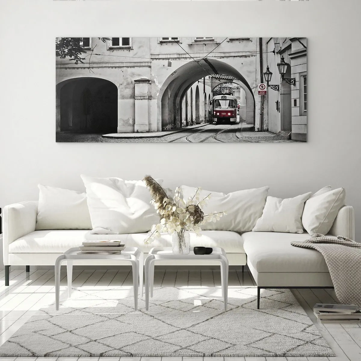 Glasbild - Bild auf glas - Durch das Stadtlabyrinth - 100x40 cm