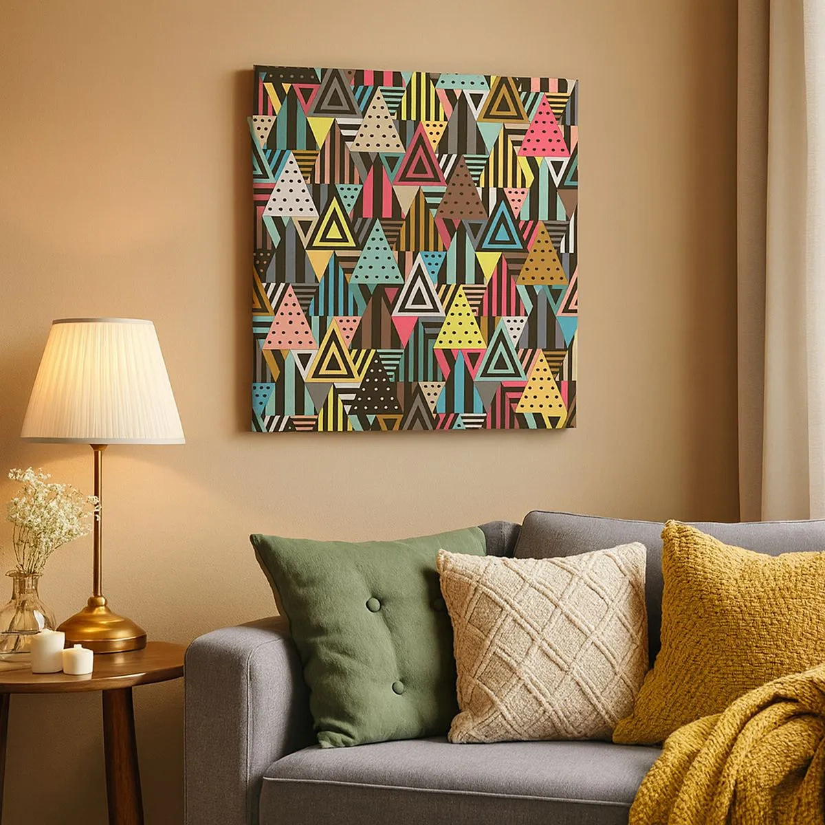 Bild auf Leinwand - Leinwandbild - Im Rhythmus auf drei - 30x30 cm