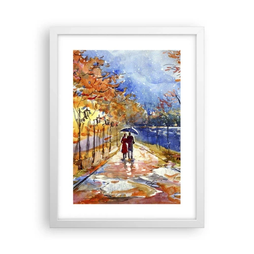 Poster in einem weißen Rahmen - Gemeinsam bis an die Grenze der Zeit - 30x40 cm