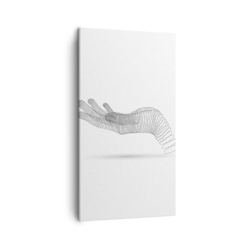 Bild auf Leinwand - Leinwandbild - Federnde Hand - 45x80 cm