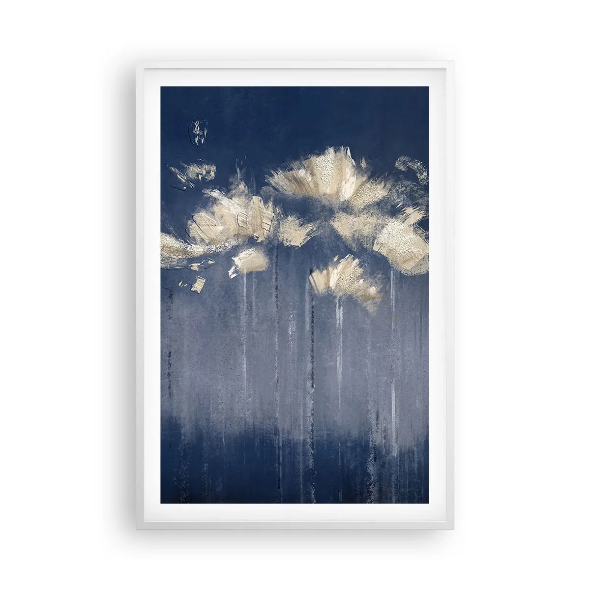 Poster in einem weißen Rahmen - Wie Blütenblätter im Wind - 61x91 cm
