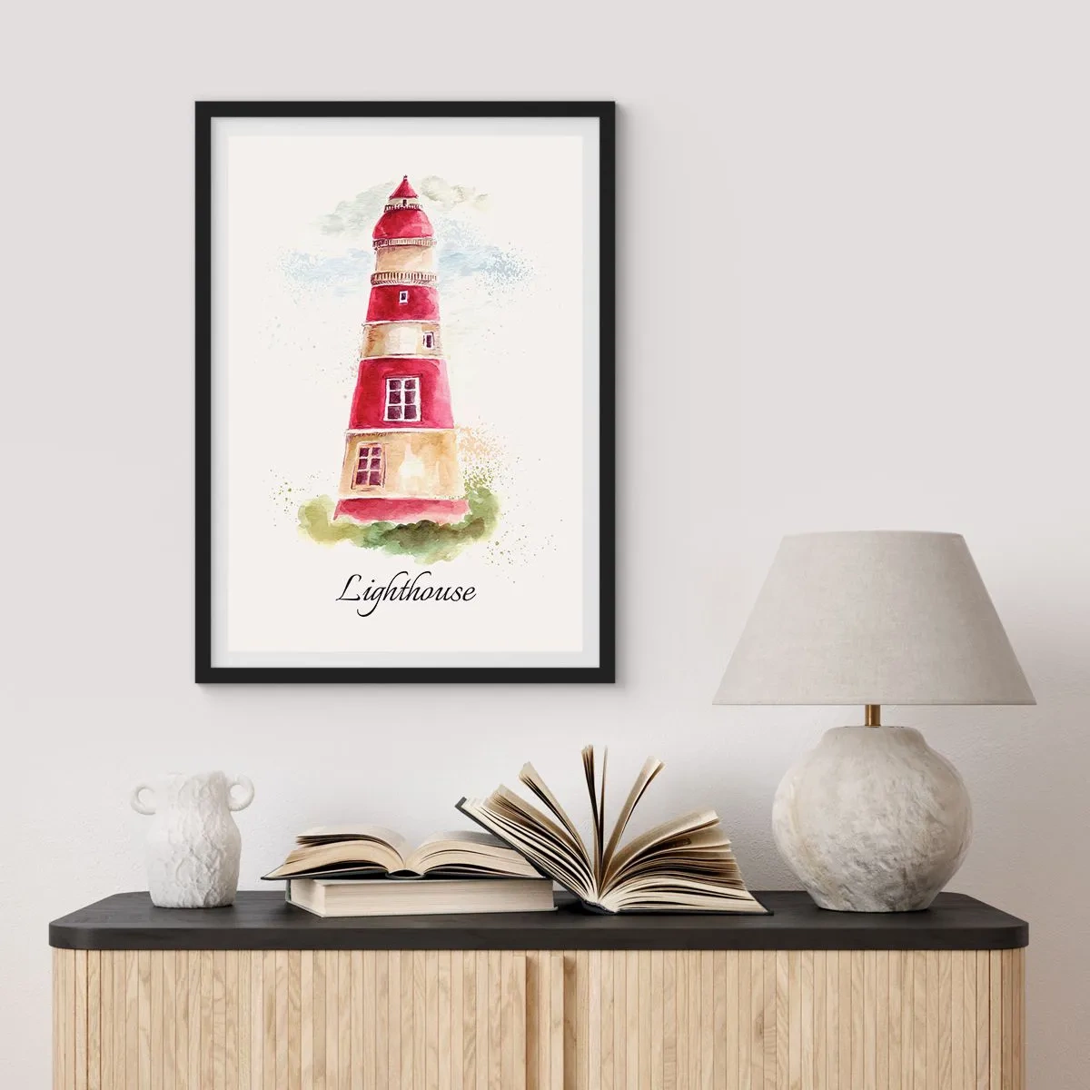 Poster in einem schwarzem Rahmen - Das Wetter ringsum ist immer gut - 70x100 cm