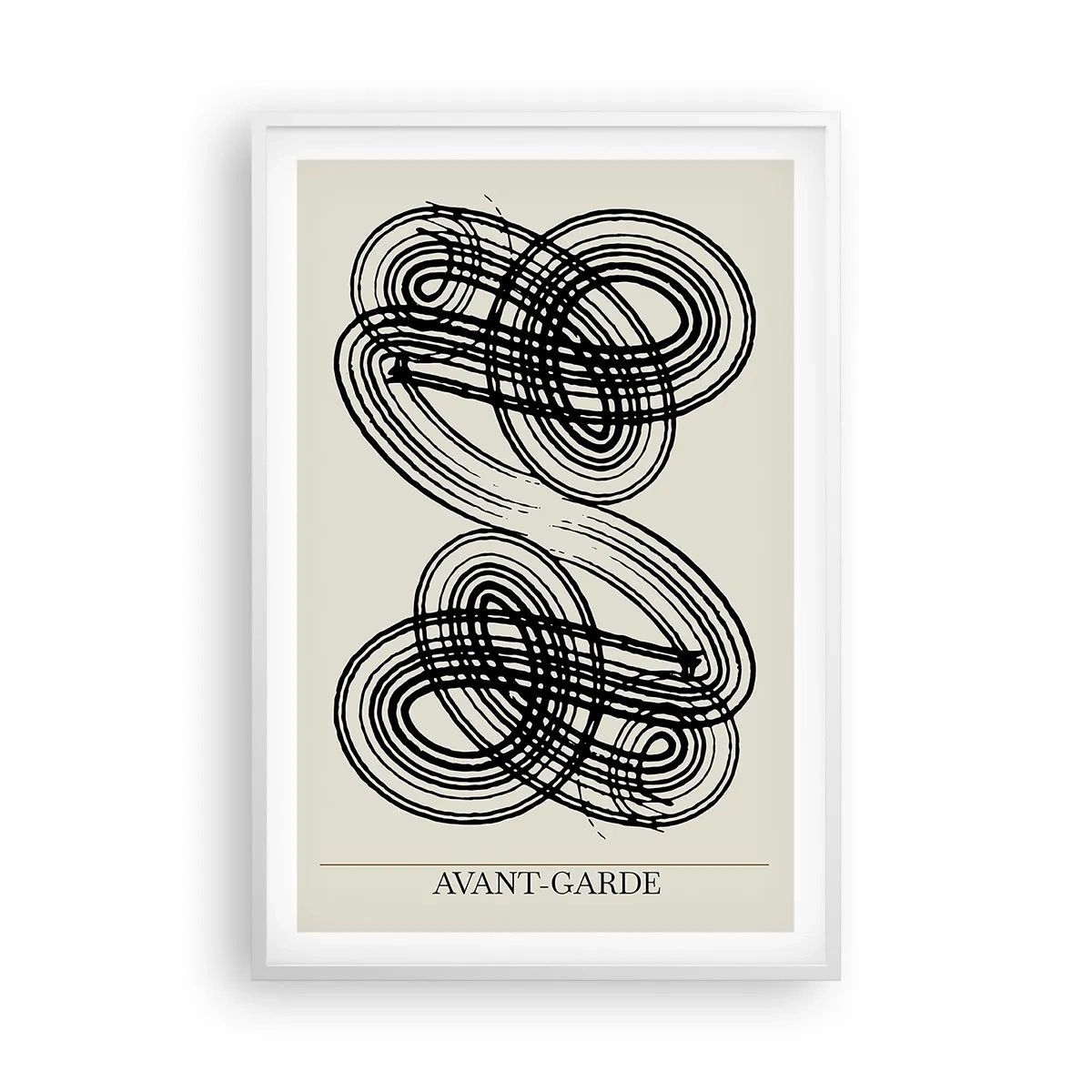 Poster in einem weißen Rahmen - Es kam spontan heraus - 61x91 cm