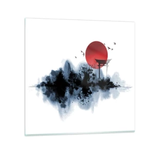 Glasbild - Bild auf glas - Japanische Sicht - 30x30 cm