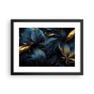 Poster in einem schwarzem Rahmen - Mit Gold gefüttert - 40x30 cm