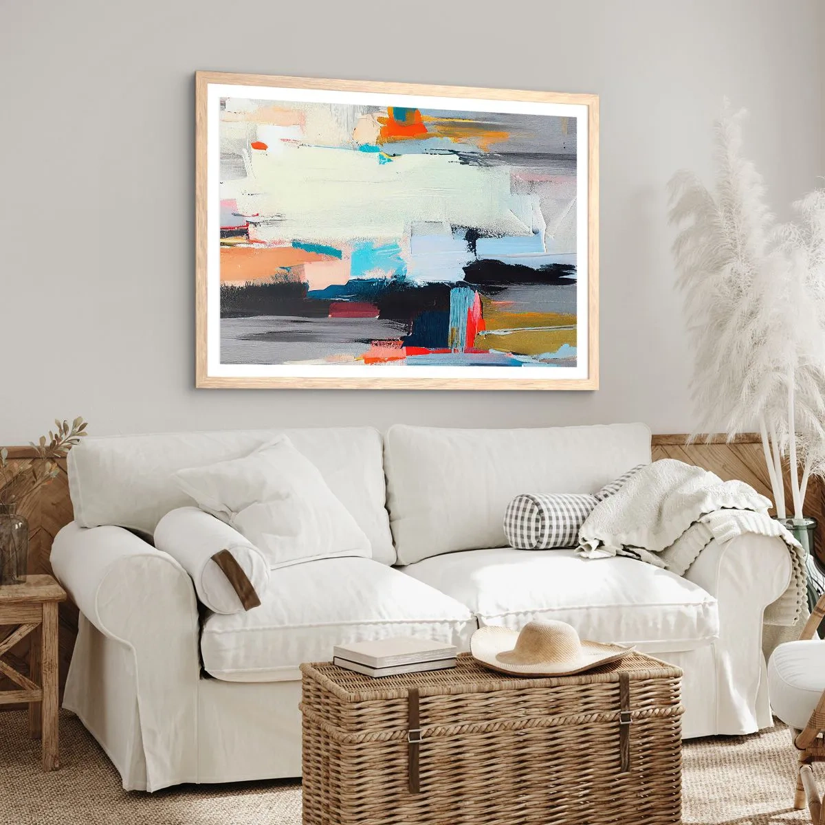 Poster in einem Rahmen aus heller Eiche - Gibt es eine Methode? - 70x50 cm