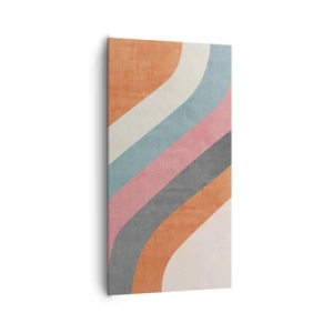 Bild auf Leinwand - Leinwandbild - Diagonale Komposition – Bewegung - 65x120 cm