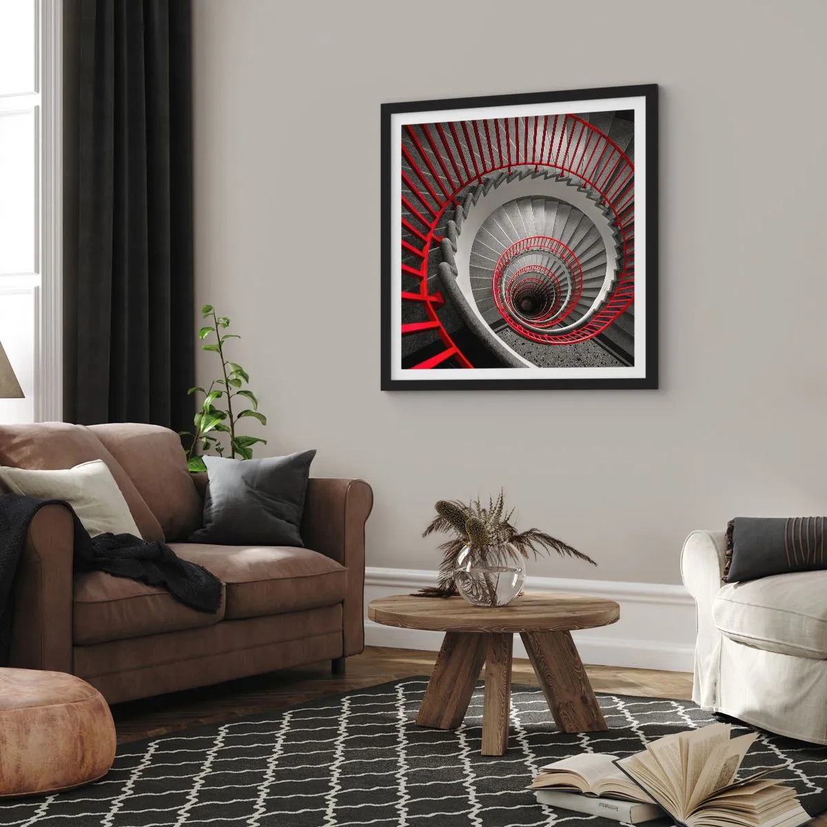 Poster in einem schwarzem Rahmen - Architekturspaß - 30x30 cm
