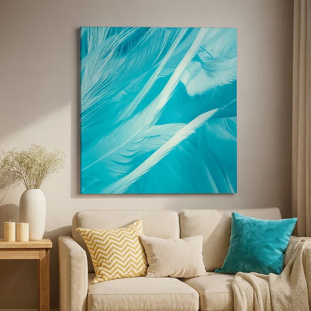 Bild auf Leinwand - Leinwandbild - In Pulver ertrinken - 30x30 cm