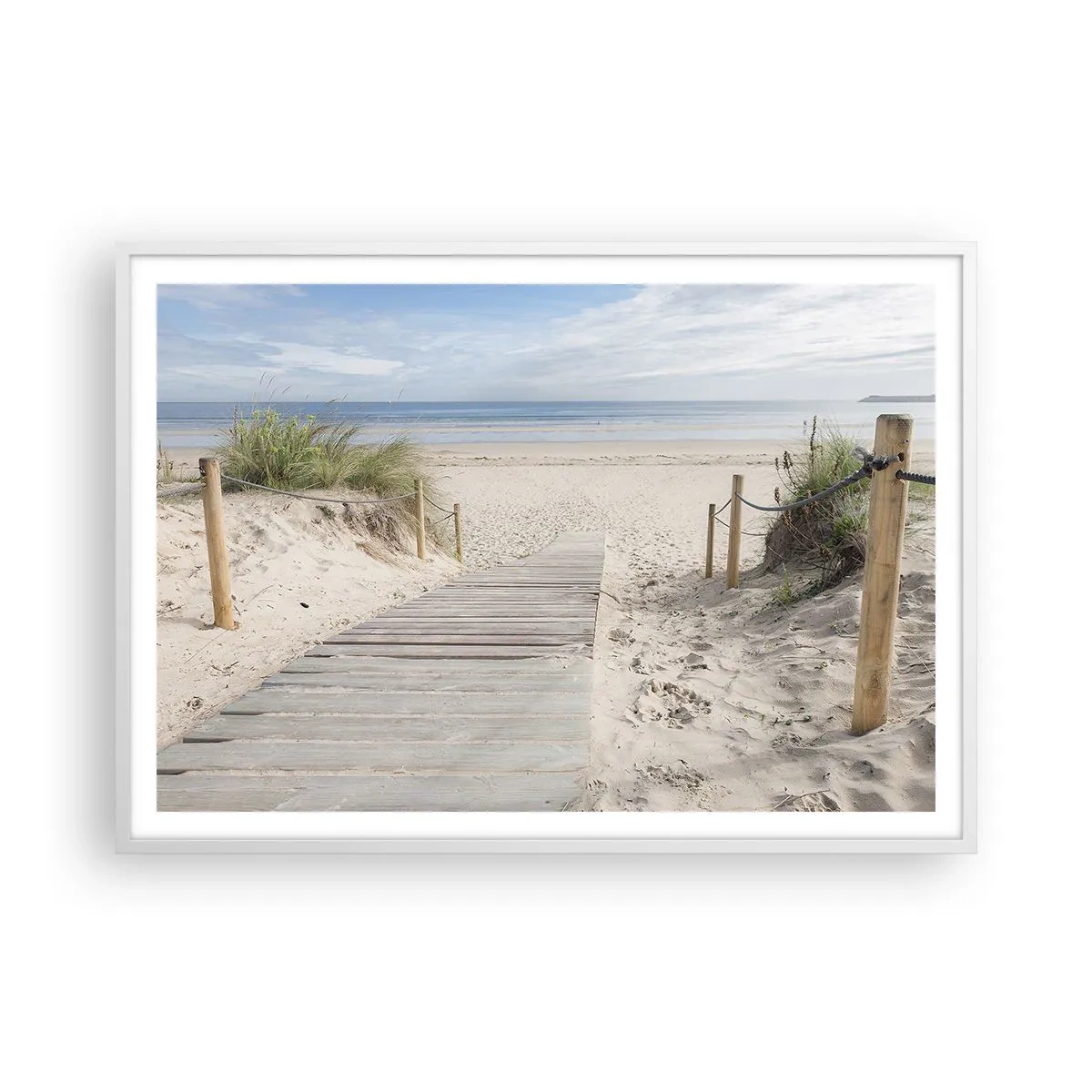 Poster in einem weißen Rahmen - Bis zum Horizont - 100x70 cm