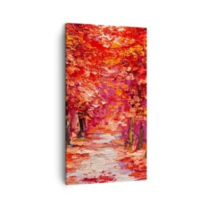 Bild auf Leinwand - Leinwandbild - Herbstlicher Eindruck - 45x80 cm