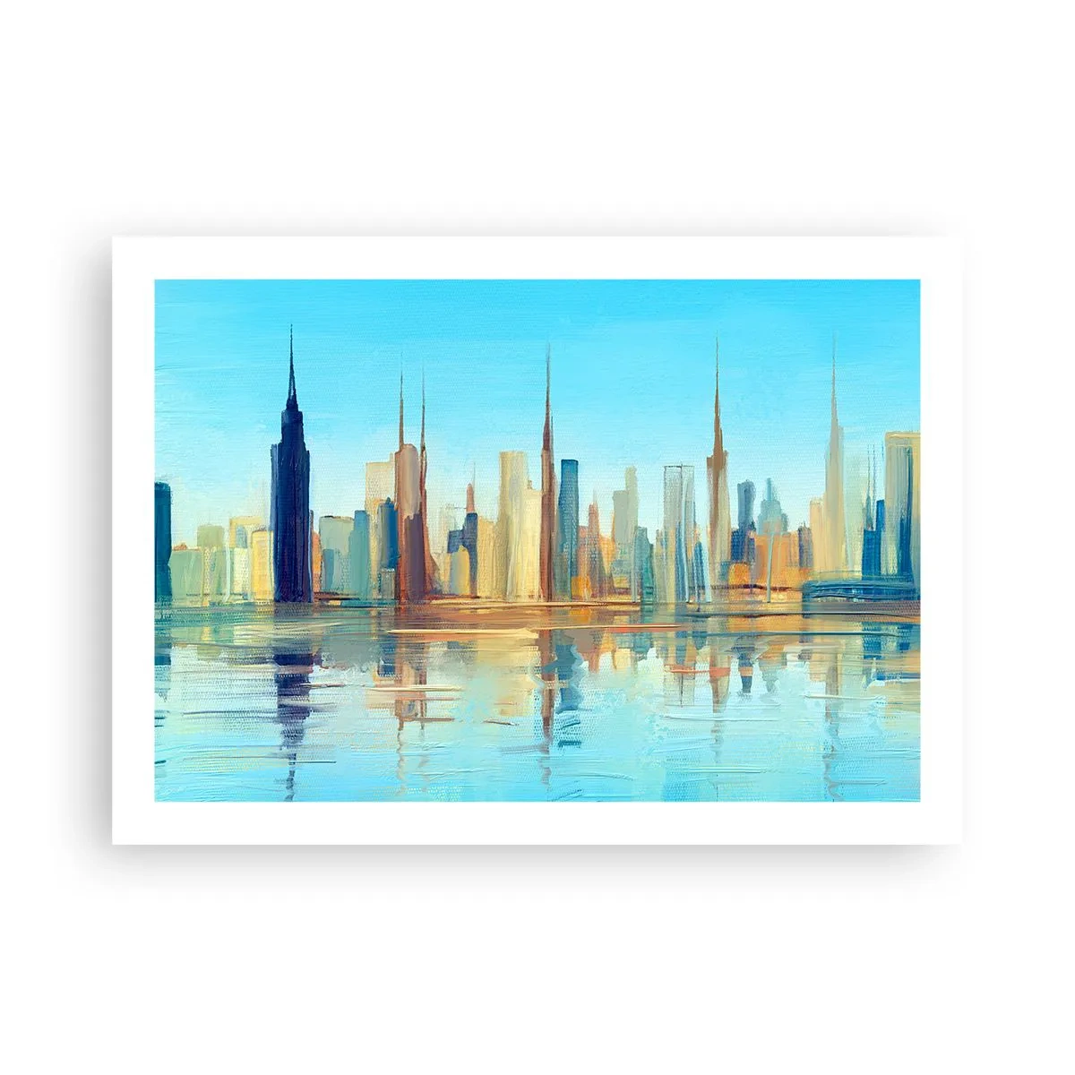 Poster - Sonnige Metropole - 70x50 cm