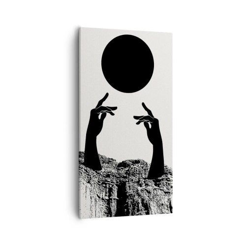 Bild auf Leinwand - Leinwandbild - Surrealistische Komposition: die Sonne und der Rest - 55x100 cm