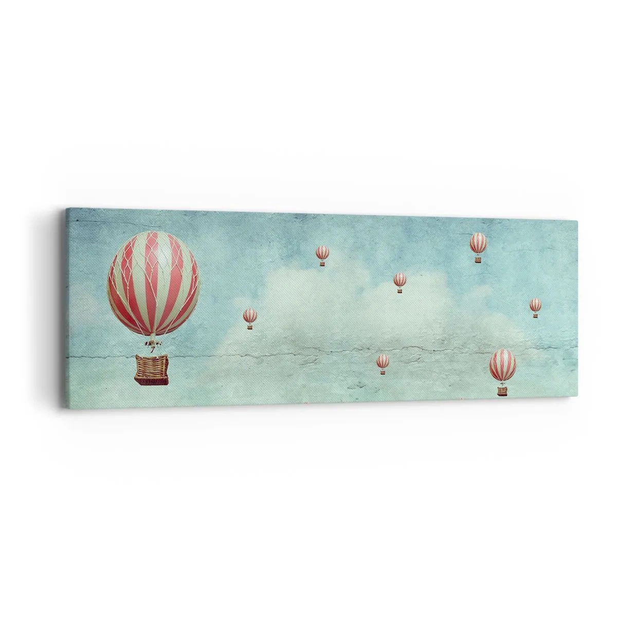 Bild auf Leinwand - Leinwandbild - Frei von der Hektik des Lebens - 90x30 cm