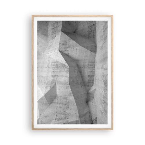 Poster in einem Rahmen aus heller Eiche - Eine echte Herausforderung - 70x100 cm