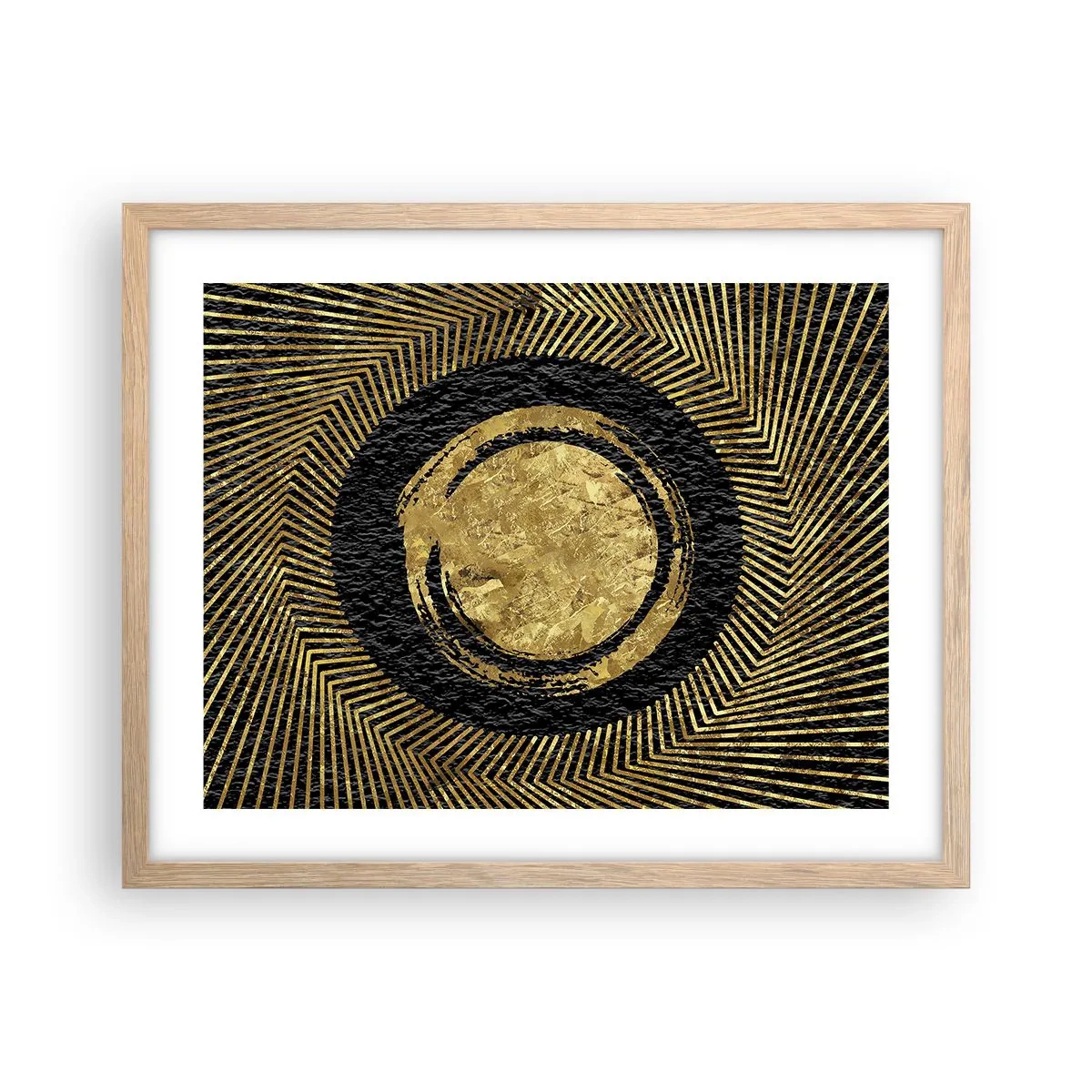 Poster in einem Rahmen aus heller Eiche - Glamour-Komposition - 50x40 cm