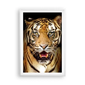 Poster in einem weißen Rahmen - Wild im Herzen - 61x91 cm