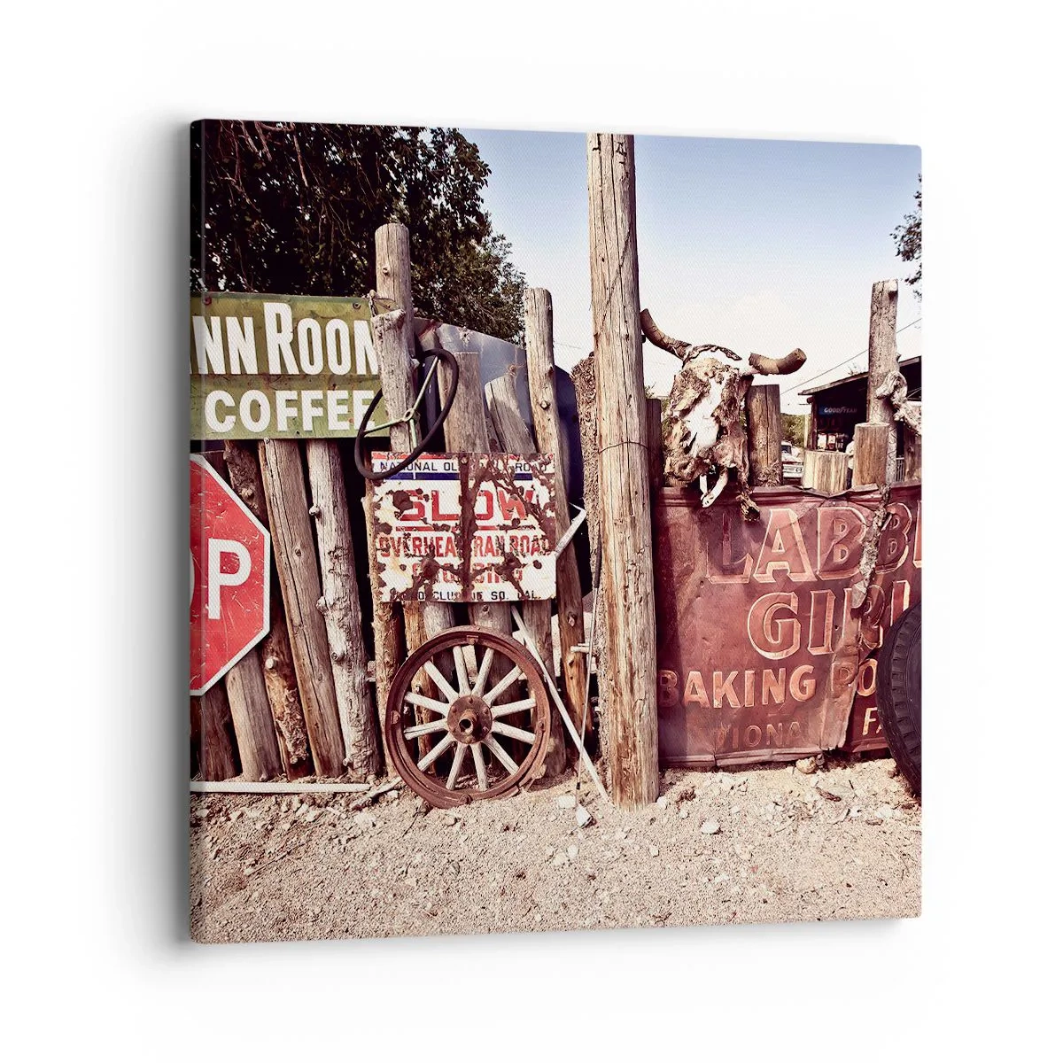 Bild auf Leinwand - Leinwandbild - Und die Zeit ist stehen geblieben - 40x40 cm