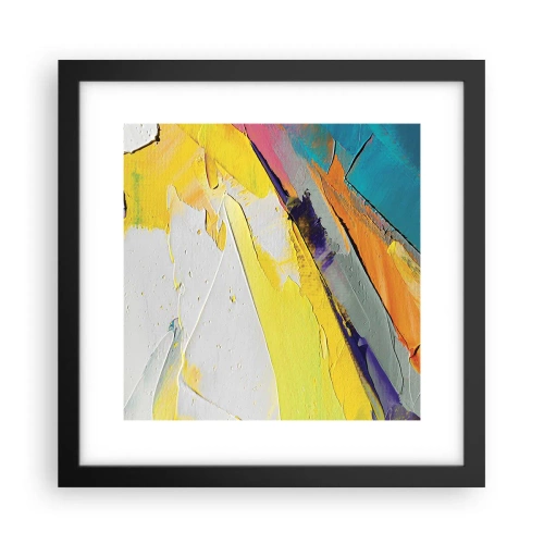Poster in einem schwarzem Rahmen - Die Anatomie des Lichts - 30x30 cm