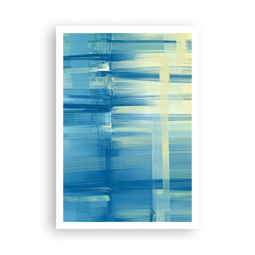 Poster - Komposition in Türkis - 70x100 cm