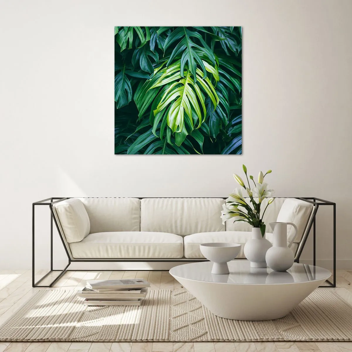 Glasbild - Bild auf glas - Tauchen Sie ein in die Frische - 70x70 cm