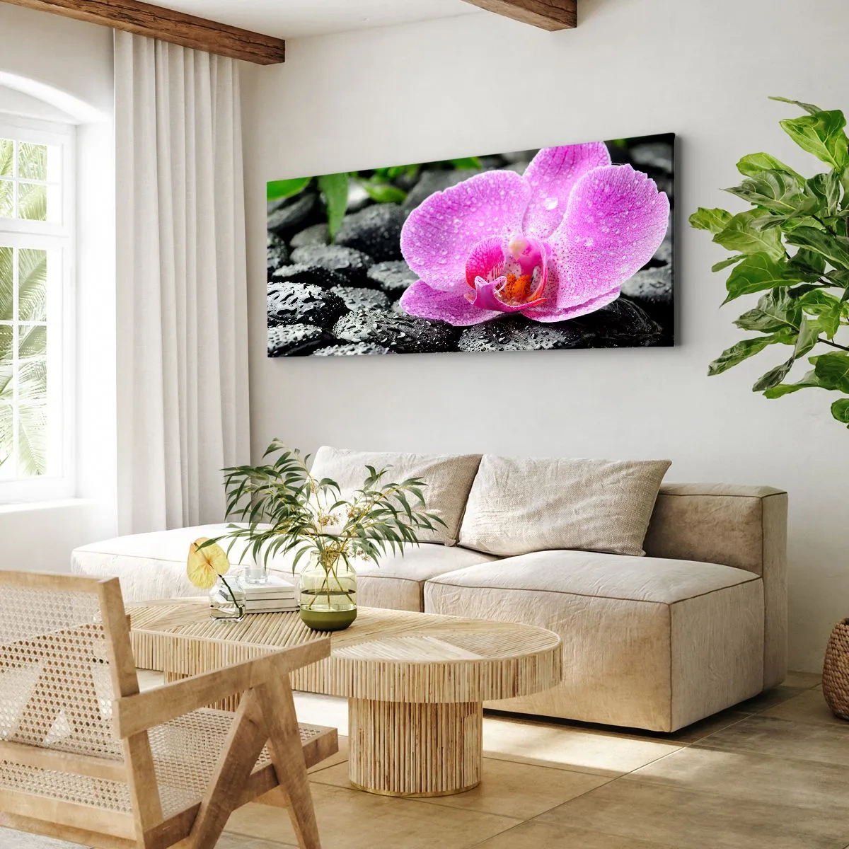 Bild auf Leinwand - Leinwandbild - Wie ein offenes Herz - 100x40 cm