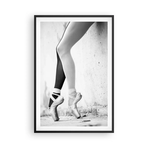 Poster in einem schwarzem Rahmen - Ballerina, voilà! - 61x91 cm
