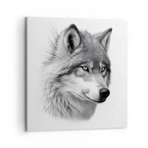 Bild auf Leinwand - Leinwandbild - Alpha – ohne Zweifel - 50x50 cm