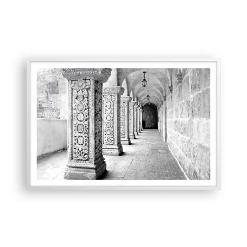 Poster in einem weißen Rahmen - Und wo geht’s hin...? - 91x61 cm