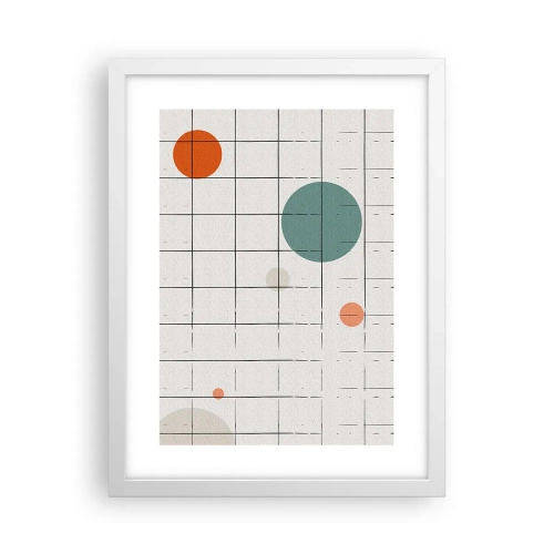 Poster in einem weißen Rahmen - Gefangen. Wir oder sie? - 30x40 cm