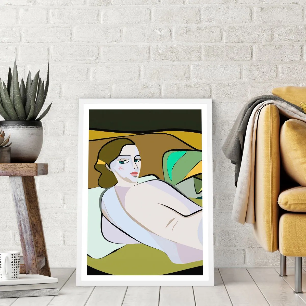 Poster in einem weißen Rahmen - Intimes Porträt - 30x40 cm