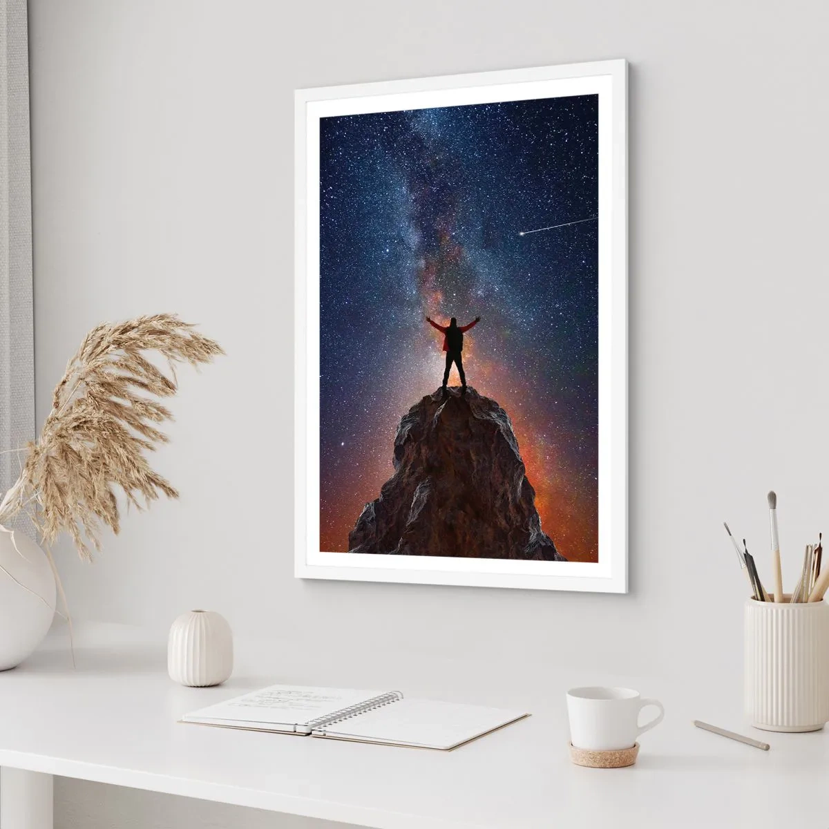 Poster in einem weißen Rahmen - Die Macht ist mit mir! - 61x91 cm