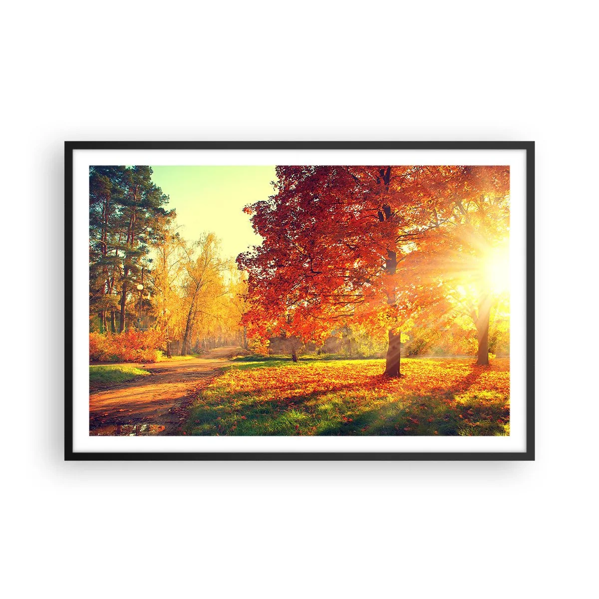 Poster in einem schwarzem Rahmen - Unhöflich ist schön - 91x61 cm