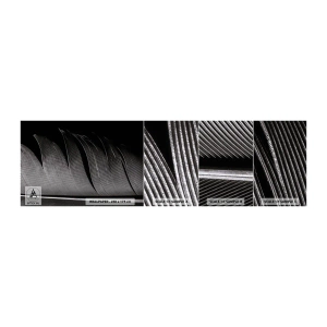 Fototapeten Muster Selbstklebend Deluxe Sticker - Stift – ein wunderbares Design - Stift, Minimalismus, Leichtigkeit - 100x30 cm