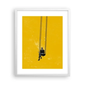 Poster in einem weißen Rahmen - Tag wie jeder andere - 40x50 cm